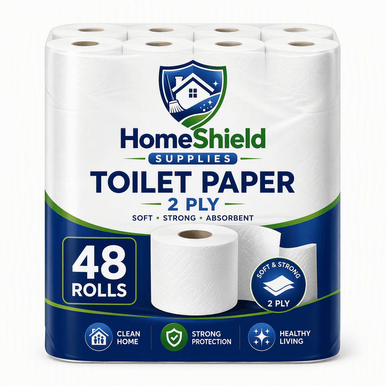 Toilet paper (48 rolls) - 2ply